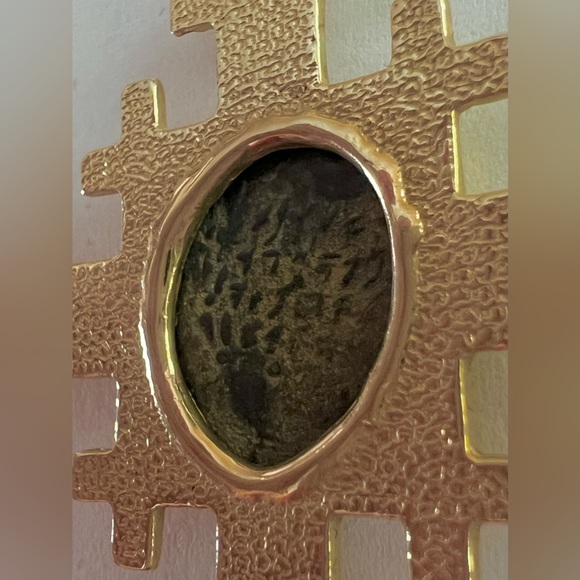 14k Gold Ancient Widow’s Mite coin pendant holy land Jerusalem BCE - Picture 11 of 14